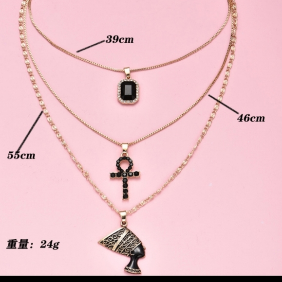 3 layer NECKLACE - Picture 2 of 2